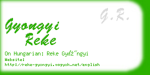 gyongyi reke business card